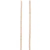 Black And Wild Women's Rose Gold Crystal Line Drop Earrings In Gold