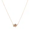 Black And Wild Women's Rose Gold Golden Dawn Pendant Necklace