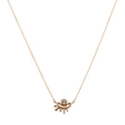 Black And Wild Women's Rose Gold Golden Dawn Pendant Necklace