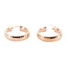 Black And Wild Women's Rose Gold Hoop Silver Rose Plated Earrings In Gold