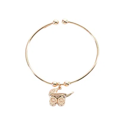 Black And Wild Women's Rose Gold Pram Baby Bangle