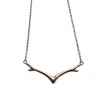 Black And Wild Women's Rose Gold Reindeer Antler Festive Season Gold Plated Silver Necklace