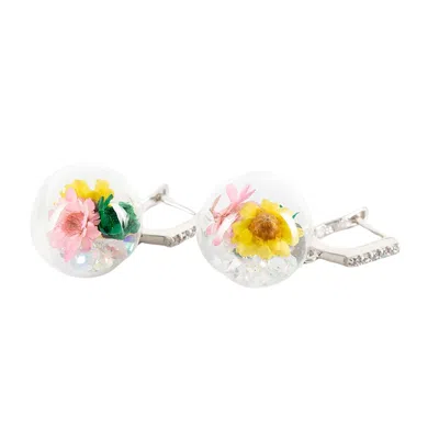 Black And Wild Women's Spring Flower Silver Earrings