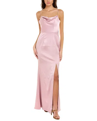Black By Bariano Lana Gown In Multi