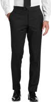 Black By Vera Wang Slim Fit Wool Tuxedo Pants In Black