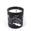 Black Cake Gemini Zodiac Horoscope Massage Candle In Black/orange