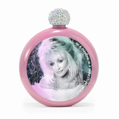 Black Cake Limited Edition Festival Dolly Parton Tribute Glitter Retro Pink Spirit Flask
