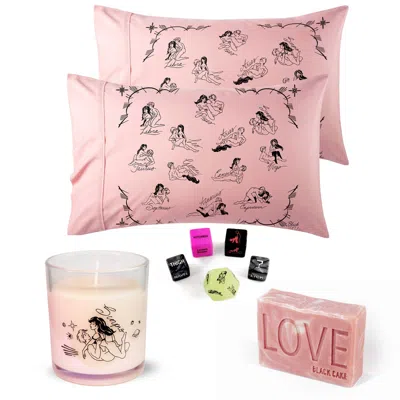 Black Cake Pink Scorpio Pleasure Pack- Zodiac Horoscope Love Pillowcase, Soap,candle Set