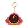 Black Cake Sagittarius Zodiac Sign Keychain In Black/yellow