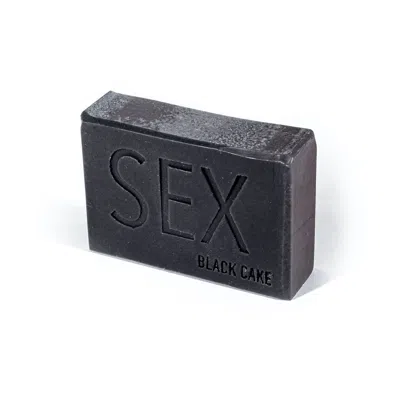 Black Cake Sex Soap/ Black Pepper & Grapefruit Charcoal + Rose Clay Moisturizing Soap In Gray