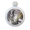 Black Cake White Limited Edition Marilyn Monroe Tribute Glitter Iridescent Spirit Flask In White