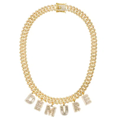 Black Cake Women's Demure Gold And Bold Rhinestone Dazzling Statement Necklace