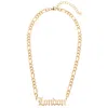 Black Cake Women's Gold London Old English Nameplate Necklace In Gold