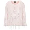 Black Cake Women's Pink / Purple Barbie Girl Festival Style Faux Fur Vegan Sequin Jacket In Pink/purple