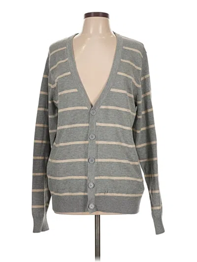 Pre-owned Black Cardigan Sweater In Gray