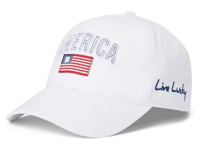 Black Clover American Crew 1 Adjustable Hat Baseball Caps White Hat/3d Stitch Lettering/american Flag Woven Patch