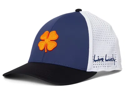Black Clover Auburn Benchmark Adjustable Snapback Hat Licensed Caps Navy/black/white Laser Cut Orange 3d Clover:  In Blue
