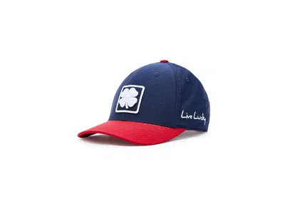 Black Clover Boxed In Luck 9 Adjustable Hat Baseball Caps Navy/red/white: One Size In Blue