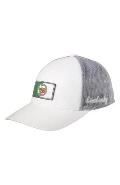 Black Clover California Shield Clover Patch Snapback Hat In White