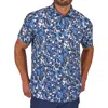Black Clover Camo Mix Polo In Blue
