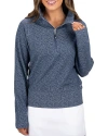 Black Clover Chloe Q-zip Sweatshirt In Blue