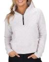 Black Clover Chloe Q-zip Sweatshirt In Gray