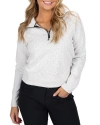Black Clover Chloe Q-zip Sweatshirt In White