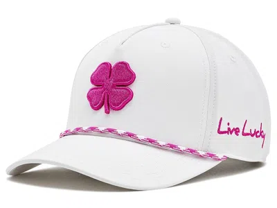 Black Clover Classic Rope 10 Adjustable Hat Baseball Caps White/pink: One Size