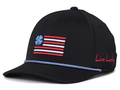 Black Clover Clover Nation 28 Adjustable Hat Baseball Caps Black Hat/red/white/blue Nation Flag: One Size