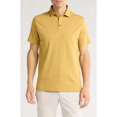 Black Clover Comfot Golf Polo In Grey Clover Inca Gold