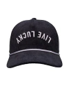 Black Clover Cord Upside Down Luck 2 Hat In Blue