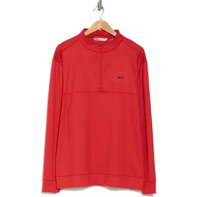 Black Clover Crosley Quarter Zip Golf Pullover In  Red
