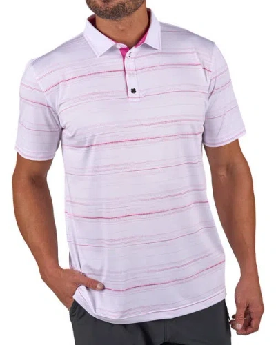 Black Clover Dots Polo In Pink