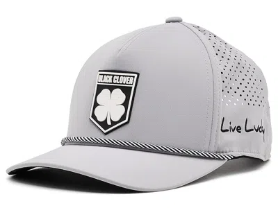 Black Clover Duke 1 Snapback Adjustable Hat Baseball Caps Silver/white: One Size In Gray