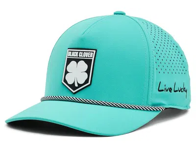 Black Clover Duke 2 Snapback Adjustable Hat Baseball Caps Teal Blue/white: One Size In Green