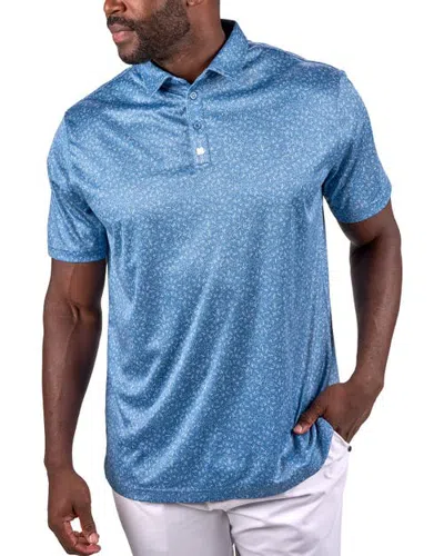 Black Clover Fireworks Polo In Moody Blue