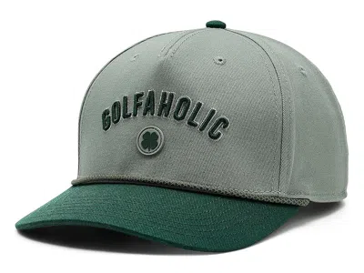 Black Clover Golfoholic Lid 4 Adjustable Hat Baseball Caps Green/grey/multi-color Rope: One Size