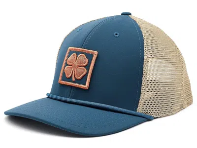 Black Clover Granite 3 Adjustable Hat Baseball Caps Blue/tan Mesh: One Size