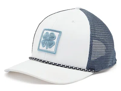 Black Clover Granite 4 Adjustable Hat Baseball Caps White/navy Mesh: One Size