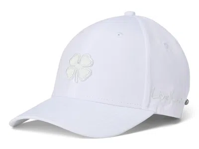 Black Clover Hollywood 22 Adjustable Hat Baseball Caps White Hat/3d White Metallic Clover: One Size