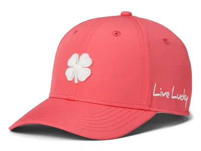 Black Clover Hollywood 27 Adjustable Hat Baseball Caps Sunset Coral Hat/3d White Clover: One Size In Pink