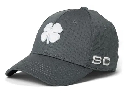 Black Clover Iron X Steel Hat Baseball Caps Titanium Grey Hat/3d White Clover: Lg/xl In Gray