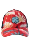 Black Clover Island Luck 23 Snapback Cap In Red
