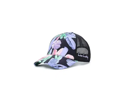 Black Clover Island Luck 29 Adjustable Hat Baseball Caps Black Tropical Hat/black Mesh/purple Clover: One Size