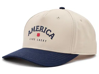 Black Clover Land Of The Free 1 Adjustable Hat Baseball Caps Natural/navy Hat/hd Print: One Size In Blue