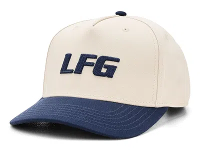 Black Clover Lfg Panel 2 Tone Twill Adjustable Hat Baseball Caps Natural/navy: One Size In Multi