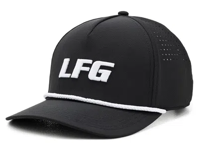 Black Clover Lfg Panel Mid Rope Adjustable Hat Baseball Caps Black/white Rope: One Size In Blue