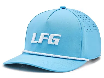 Black Clover Lfg Panel Mid Rope Adjustable Hat Baseball Caps Carolina Blue/white Rope: One Size