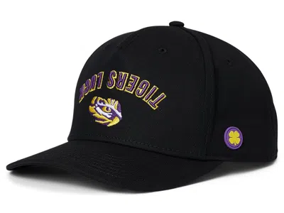Black Clover Lsu Game Day Adjustable Snapback Hat Licensed Caps Black/cotton Twill Purple 3d Embroidery: One Size