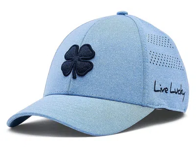 Black Clover Lucky Heather Laser 5 Hat Baseball Caps Heather Blue Hat/3d Navy Clover: Lg/xl